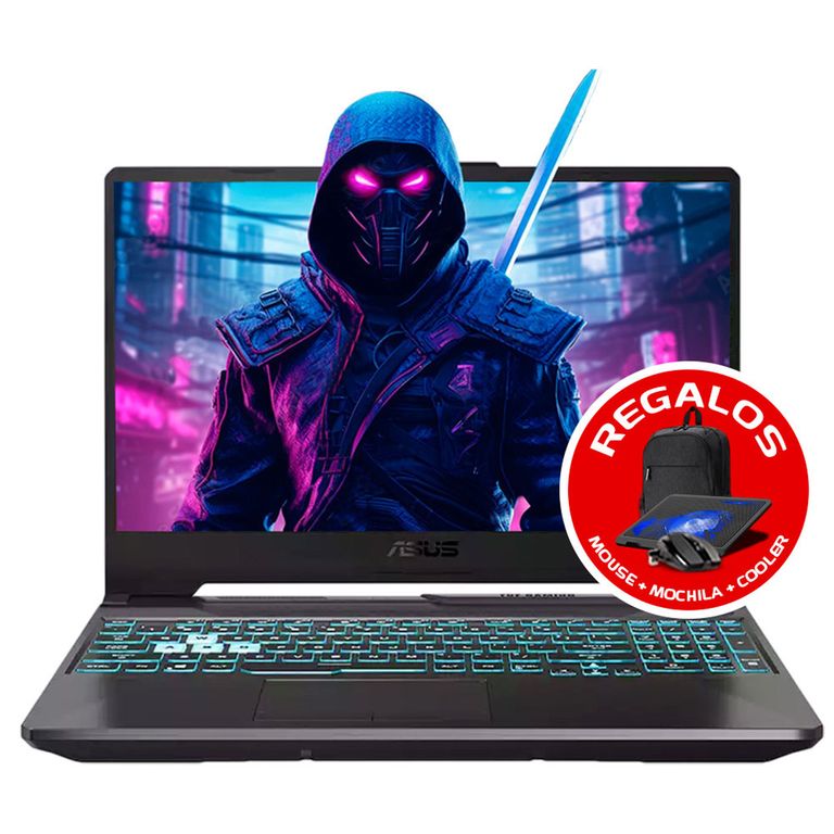 LAPTOP TUF FA506N Ryzen 7 7435HS 16GBDDR5 500GB RTX2050 4GB NEGRO MIPCLISTA MI PC LISTA