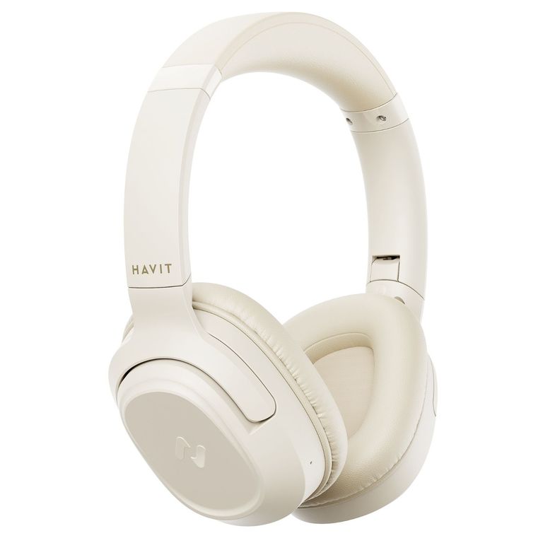 Audífono Bluetooth V5.4 H612BT 50 Horas Carga rápida beige