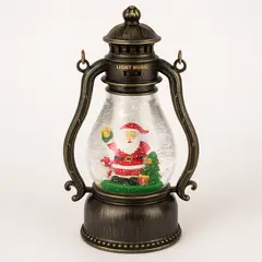 GENERICO - Lámpara Navideña Musical con Luz LED y Efecto de Nieve