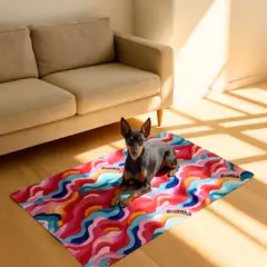 GENERICO - Manta Gel Refrescante Para Mascota - Talla S - (Multicolor)