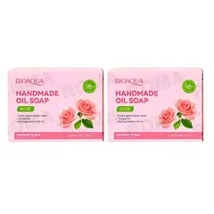 BIOAQUA - PACK 2 JABÓN EN BARRA DE ROSAS 100G