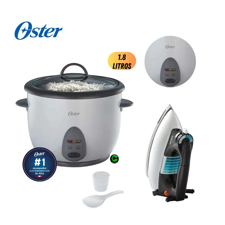 Combo Olla Arrocera CKSTRC1700W y Plancha Clásica