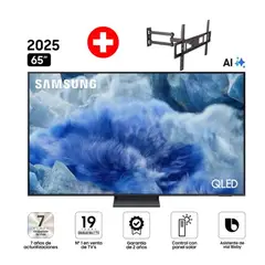SAMSUNG - TELEVISOR SMART TV QLED 65” QN65Q8FAAGXPE+ RACK GIRATORIO