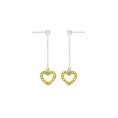 BALIQ - Aretes 2 Corazones Goldensilver