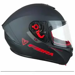 FIBRA - Casco Integral Chroma Rojo Negro Mate TALLA M
