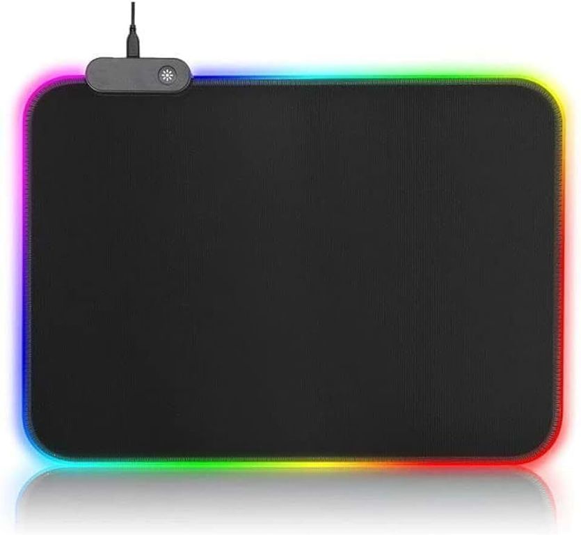 Pad Mouse Gamer Rgb Iluminado Usb Plug De 25 x 35 cm x 04 mm