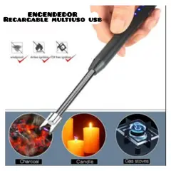 OEM - Encendedor Eléctrico Flexible de cocina Recargable USB
