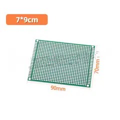 GENERICO - Placa Universal PCB Doble Cara 7x9 cm Protoboard FR-4
