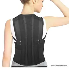 GENERICO - Corrector de Postura Lumbar Dorsal Unisex Soporte Ajustable Talla L