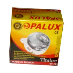 OPALUX - TIMBRE chicharra de metal 3 PULGADAS -