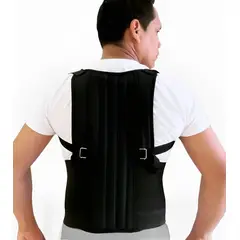 GENERICO - Corrector de Postura Lumbar Dorsal Unisex Soporte Ajustable Talla XL