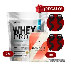 UNIVERSE NUTRITION - Proteína Whey Pro 3Kg Vainilla+MyProtein 1 Kg+2 Straps