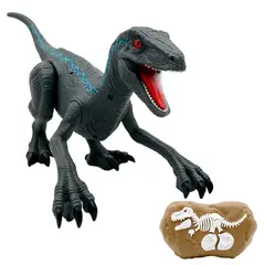 GENERICO - Dinosaurio Velociraptor Control Remoto Luz Sonido Humo