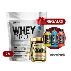 UNIVERSE NUTRITION - Proteína Whey Pro 3Kg Cookies+Level Pro 250g+XB