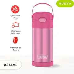 THERMOS - Tomatodo Termico para Niños Funtainer 355 Ml Rosado.