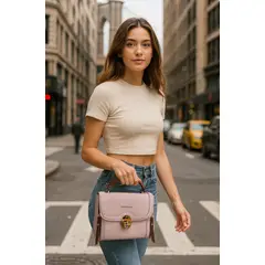 BUZIOS - CARTERA CROSSBODY MORRAL BOLSO TOTE ROSADO