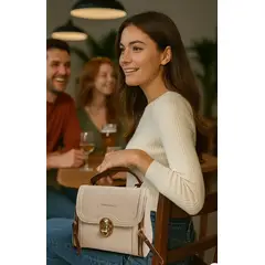 BUZIOS - CARTERA BOLSO CROSSBODY MORRAL BEIGE