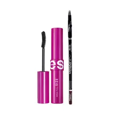 ESIKA - SET MASCARA PESTAÑAS MEGA FULL Y LAPIZ DE CEJAS