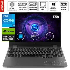 LENOVO - Laptop Core i5-12450HX Loq 15iax9 Gaming 156 Ram 8GB DDR5 SSD 512GB