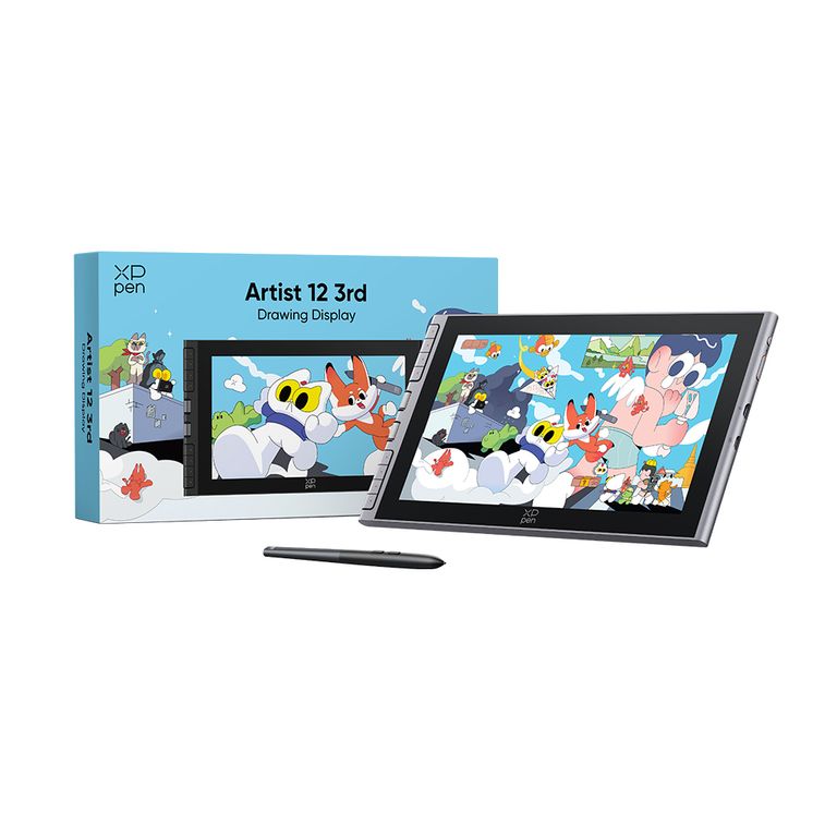 XPPen Artist 12 3rd Tableta Gráfica Gris Plateado