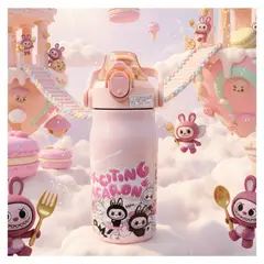 GENERICO - Tomatodo Kawaii Térmico Bubu Rosa Bebe Escolar Infantil