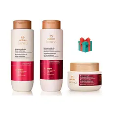 NATURA - 2 Acondicionador y mascara cabello quimicamente dañado Lumina