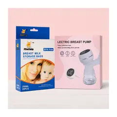 GENERICO - Set de Lactancia Materna Extractor Eléctrico + Bolsas de Almacenamiento