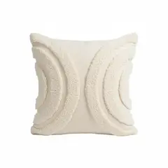 GENERICO - Cojín Arcoíris Nórdico en Color Perla 50 X 50 Cm