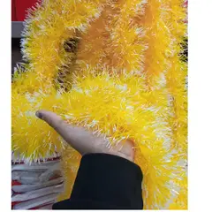 GENERICO - Guirnaldas navideñas 2mts x 7cm Enredaderas amarillas