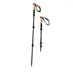 GENERICO - Set de Bastones Black Marker para Trekking y senderismo PRO Par