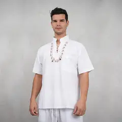 FORBER - Camisa Blanca Manga Corta Hombre
