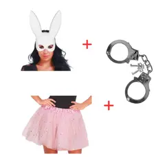 GENERICO - Disfraz Chic para Chicas Brillante con Accesorios Standar