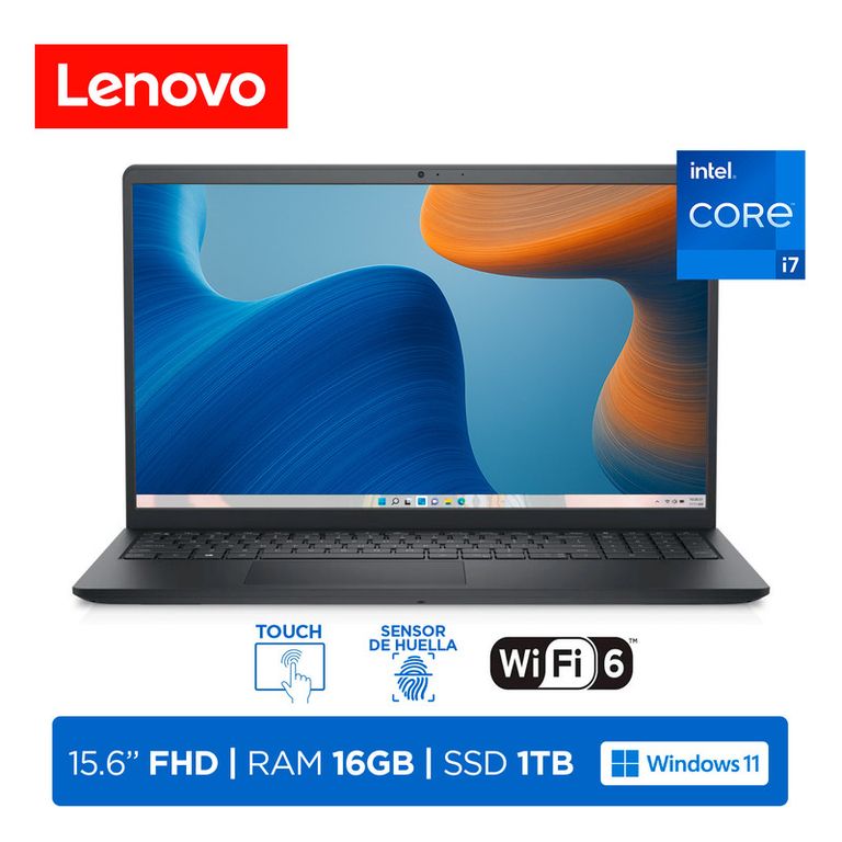 Laptop Inspiron 15-3530 Core i7-1355U 16GB 1TB 156 FHD Touch Windows 11 Home Carbon black