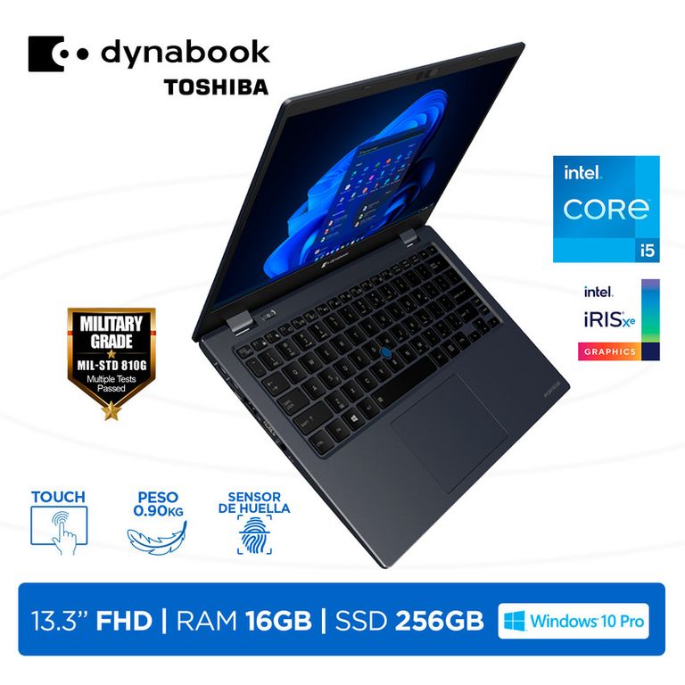 Laptop Dynabook Portege X30L i5-1145G7 16GB 256GB 133 FHD IGZO Touch Windows 10 Pro Blue