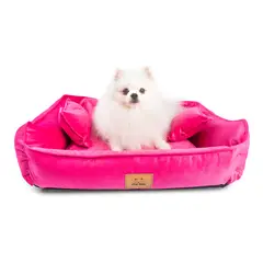 GENERICO - CAMA PARA PERRO TALLA XL - FUCSIA - HIPOALERGÉNICA