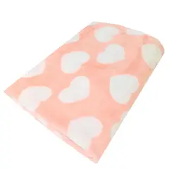 BABY MERINOS - Manta Felpa Bebé - Corazones - S2349