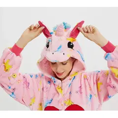 GENERICO - Disfraz Pijama Importada de Unicornio Corazón
