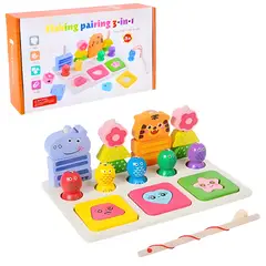 GENERICO - Set de Juguete de Madera Multifuncional 3 en 1