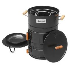 MR GRILL - Cilindro de Acero CM007 Negro