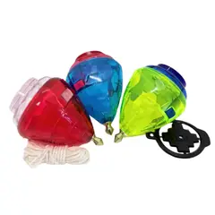 GENERICO - Trompo Multicolor Galaxy con Luces