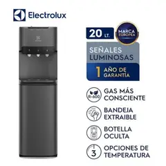 ELECTROLUX - Dispensador de Agua con Botellón Oculto Negro ED30SRBL