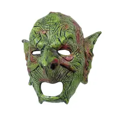 GENERICO - Máscara de Goblin Duende Verde Espeluznante Látex Halloween