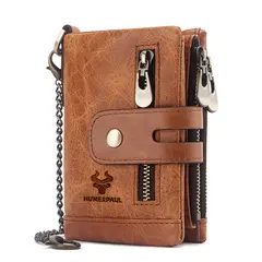 GENERICO - Billetera de Cuero Vacuno HUMERPAUL BP829 con RFID Hombre