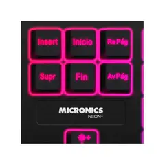 MICRONICS - TECLADO NEON+ MIC K709+ MEMBRANA