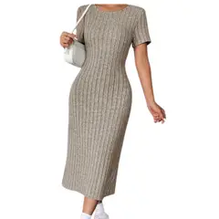 GENERICO - Vestido DAMA casual LISO