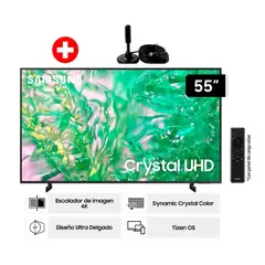 SAMSUNG - Televisor 55 Crystal Uhd 55Du8000 4k Tizen Os Smart Tv 2024