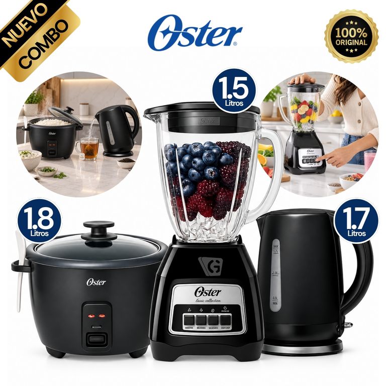 Tri-Combo Licuadora BLSTKAG-BPB +Olla CKSTRCB10DFBLK + BVSTKT3101