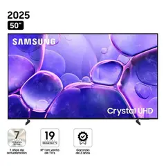 SAMSUNG - Televisor 50 UHD 4K Smart Tv UN50U8000FGXPE Modelo 2025