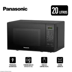 PANASONIC - Horno Microondas 20L NN-SB25JBRPK - Negro