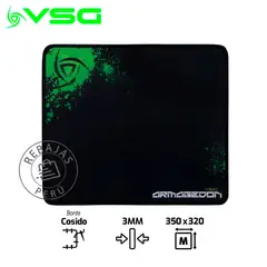 VSG - Mousepad Armagedon M 35x32cm Tela Speed Bordes Cosidos